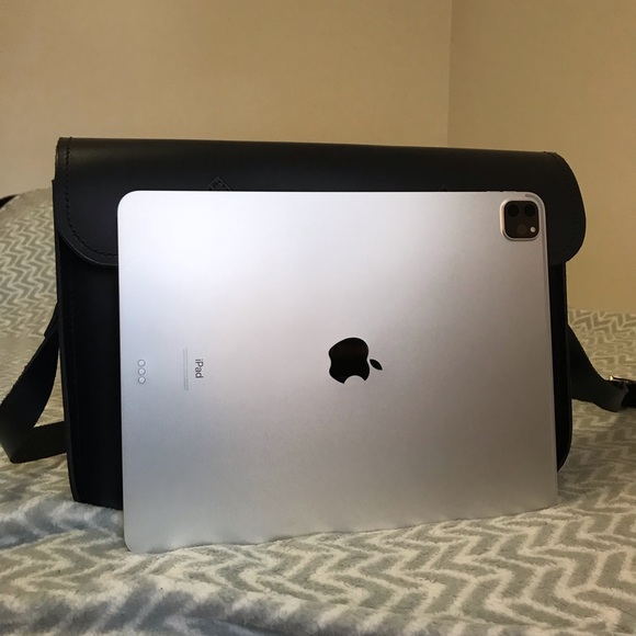 Zatchels NAVY BLUE HANDMADE LEATHER SATCHEL UK - Picture 2 of 8